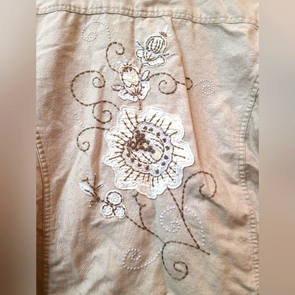 Christopher and Banks Embroidered Long Sleeve Jacket - Picture 3 of 5